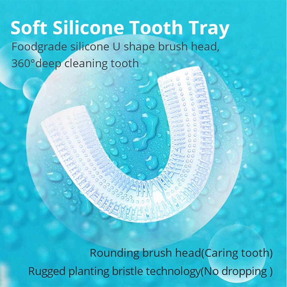 Silicone Electric Toothbrush 360° for Aldult Smart Automatic Whitening - stylishhomedecor2024.com