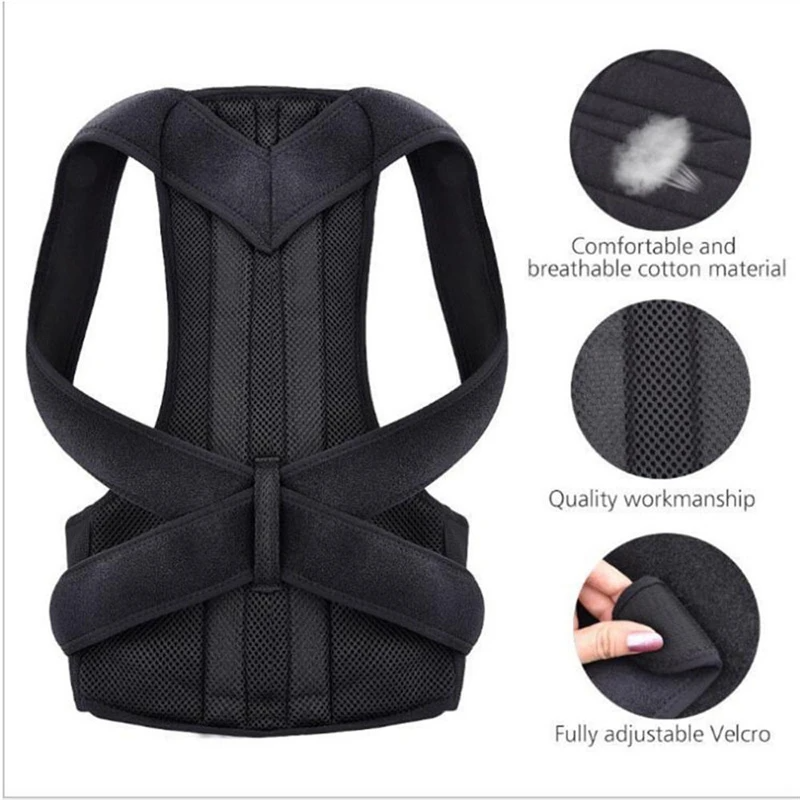 Adjustable Posture Corrector with Low-Back Support