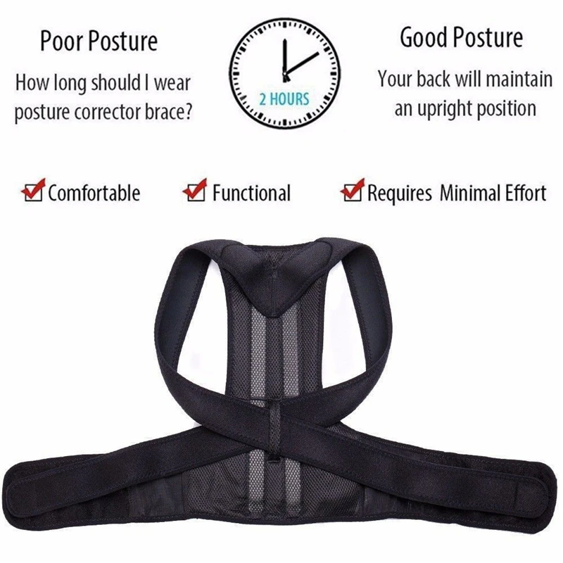 Adjustable Posture Corrector with Low-Back Support