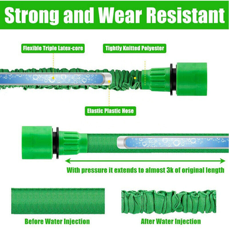 Expandable Flexible Garden Hose – Lightweight & Tangle-Free