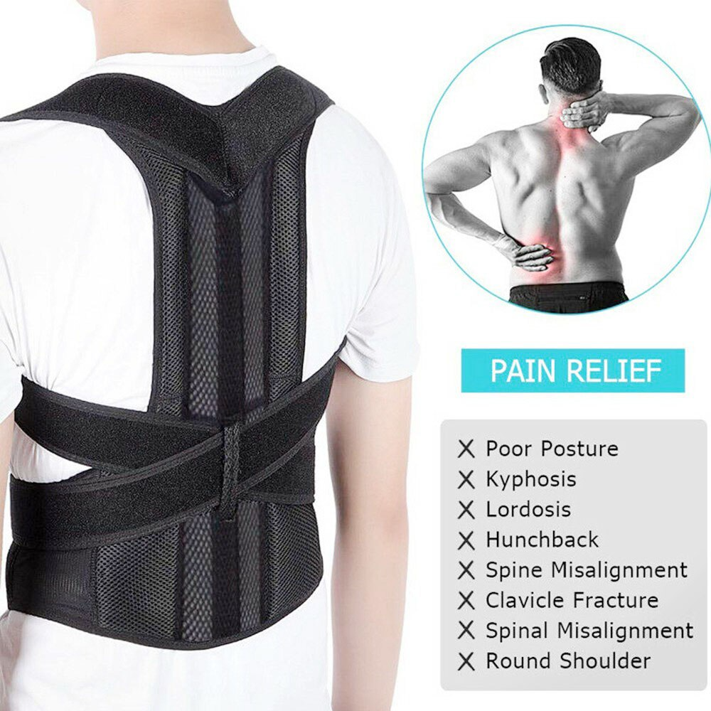 Adjustable Posture Corrector with Low-Back Support