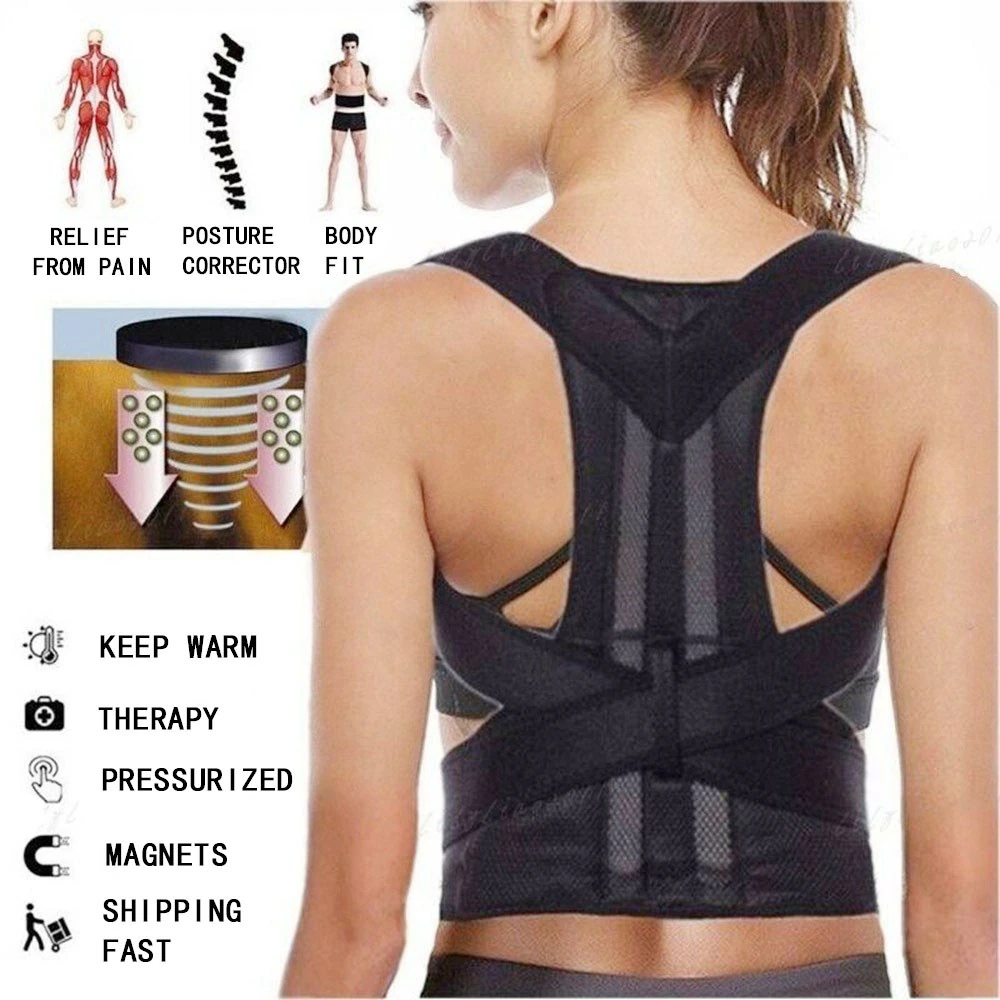 Adjustable Posture Corrector with Low-Back Support