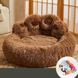 Kennel Warm Medium Large Dog Corgi Golden Retriever Bed Fleece-Lined Sofa Mattress - stylishhomedecor2024.com