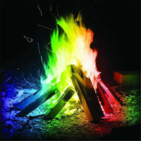 Mystical Fire Magic Tricks Color Flames Powder Bonfire Sachets Fireplace Pit Patio Toy Magician Pyrotechnics Party Glowing Props