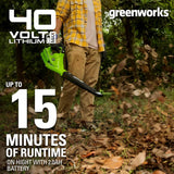 Greenworks 40V Cordless Leaf Blower – Tool Only - stylishhomedecor2024.com