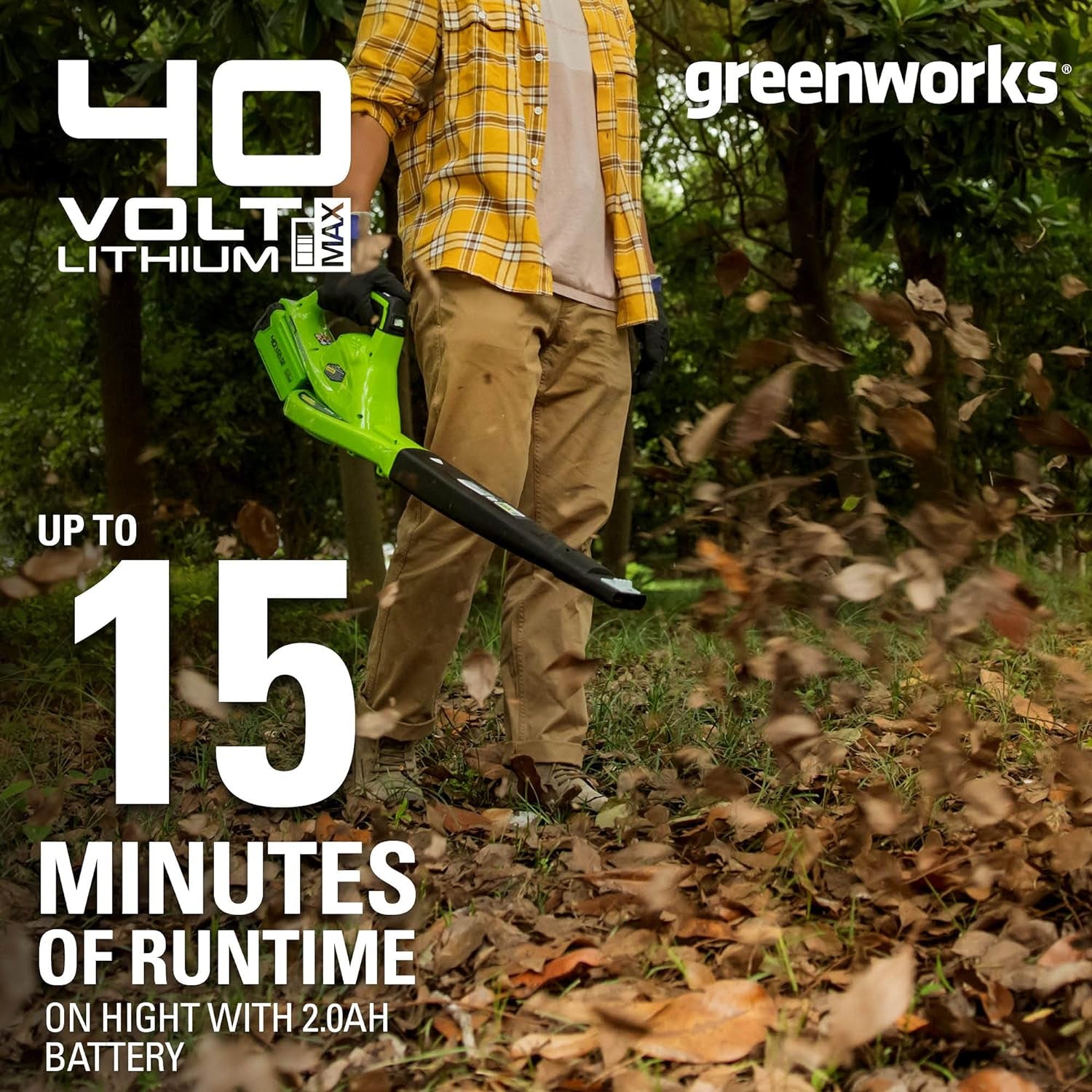Greenworks 40V Cordless Leaf Blower – Tool Only - stylishhomedecor2024.com