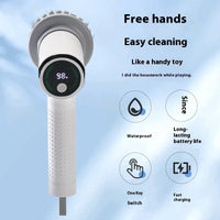 Smart Display Electric Cleaning Brush - Wireless Waterproof Scrubber Tool