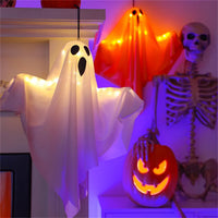 Halloween LED Glow Ghost Lights for Home Indoor Outdoor Hanging Decoration Haunted House Horror Props Bar Supplies 2024 New - stylishhomedecor2024.com