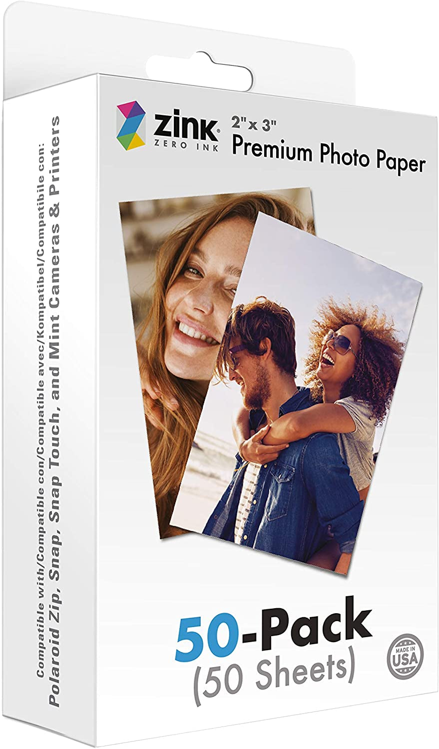 2"X3" Premium Instant Photo Paper (50 Pack) Compatible with Polaroid Snap, Snap Touch, Zip and Mint Cameras and Printers - stylishhomedecor2024.com