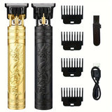 Vintage T9 Electric Hair Cutting Machine Hair Clipper Professional Men Shaver Rechargeable Barber Trimmer for Men Dragon Buddha - stylishhomedecor2024.com