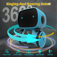 Robots for Kids, Interactive Smart Robotic with Touch Sensor, Voice Control, Speech Recognition, Singing, Dancing, Repeating and Recording, Robot Toy for 3 4 5 6 7 8 Year Old Boys Girls - stylishhomedecor2024.com