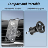 MagSafe Car Mount with 360° Flexible Rotation and Enhanced 20X Strong Magnets, Upgraded Metal Hook, Hands-Free Phone Holder Compatible with iPhone 16/15/14/13/12 Series, Black