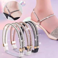 Anti-Skid Rhinestone High Heel Straps – 2-Piece Elastic Fixing Belts - stylishhomedecor2024.com