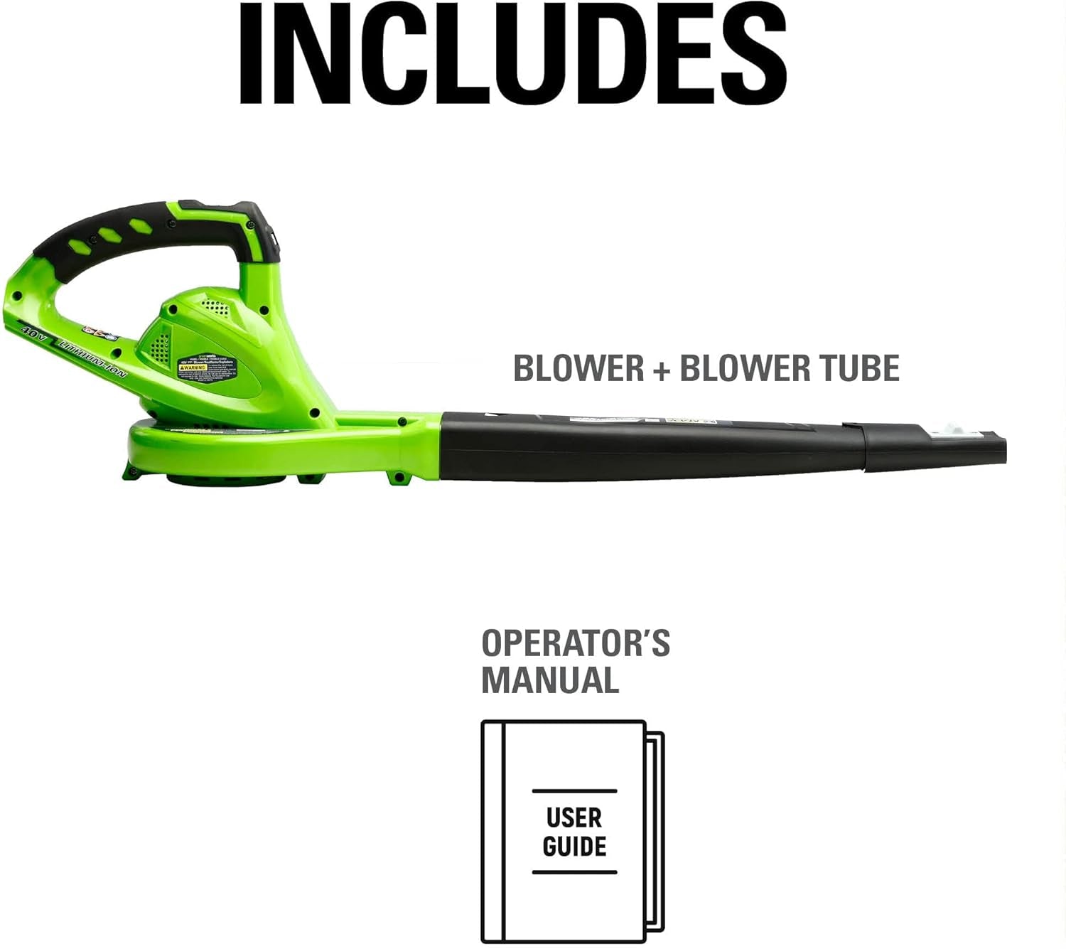 Greenworks 40V Cordless Leaf Blower – Tool Only - stylishhomedecor2024.com