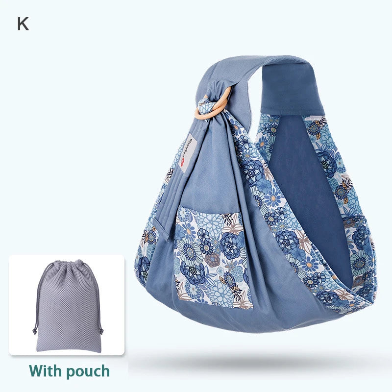 Baby Wrap Newborn Sling Dual Use Infant Nursing Cover Carrier Mesh Fabric Breastfeeding Carriers up to 130 Lbs (0-36M) - stylishhomedecor2024.com