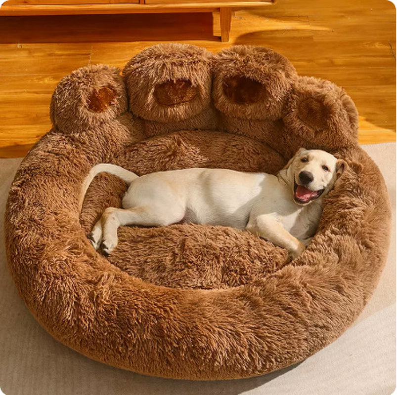 Kennel Warm Medium Large Dog Corgi Golden Retriever Bed Fleece-Lined Sofa Mattress - stylishhomedecor2024.com