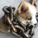 1.5M Funny Plastic Simulation Chain Dog Pet Leash Pet Tractions Rope Halloween Props - stylishhomedecor2024.com