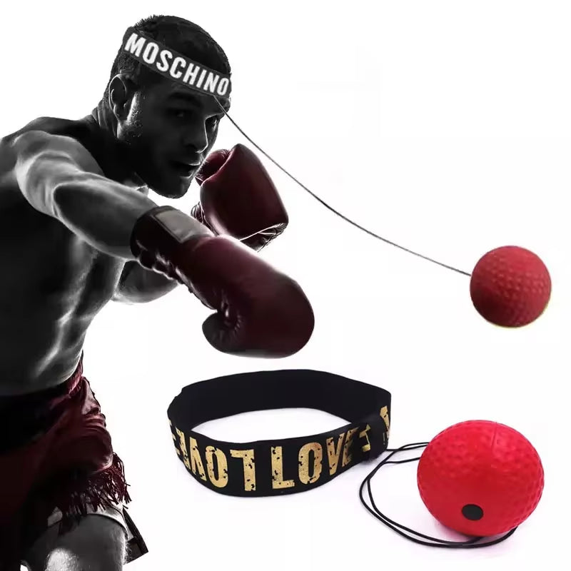 Boxing Speed Ball Head-Mounted PU Punch Ball MMA Sanda Training Hand Eye Reaction Home Sandbag Fitness Boxing Equipment - stylishhomedecor2024.com