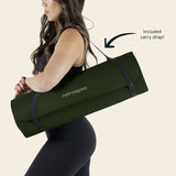 Solana Yoga Mat 1" & 1/2" Thick W/Nylon Strap for Men & Women - Non Slip Exercise Mat for Yoga - stylishhomedecor2024.com