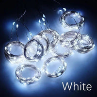 3M LED Curtain String Lights Fairy Decoration USB Holiday Garland Lamp 8 Mode for Home Garden Christmas Party New Year Wedding - stylishhomedecor2024.com