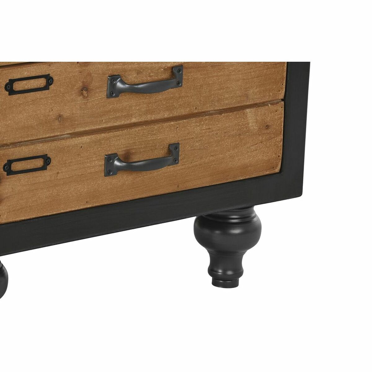 Chest of drawers DKD Home Decor Fir Natural Black Vintage (47 x 38 x - stylishhomedecor2024.com