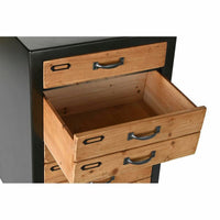 Chest of drawers DKD Home Decor Fir Natural Black Vintage (47 x 38 x - stylishhomedecor2024.com