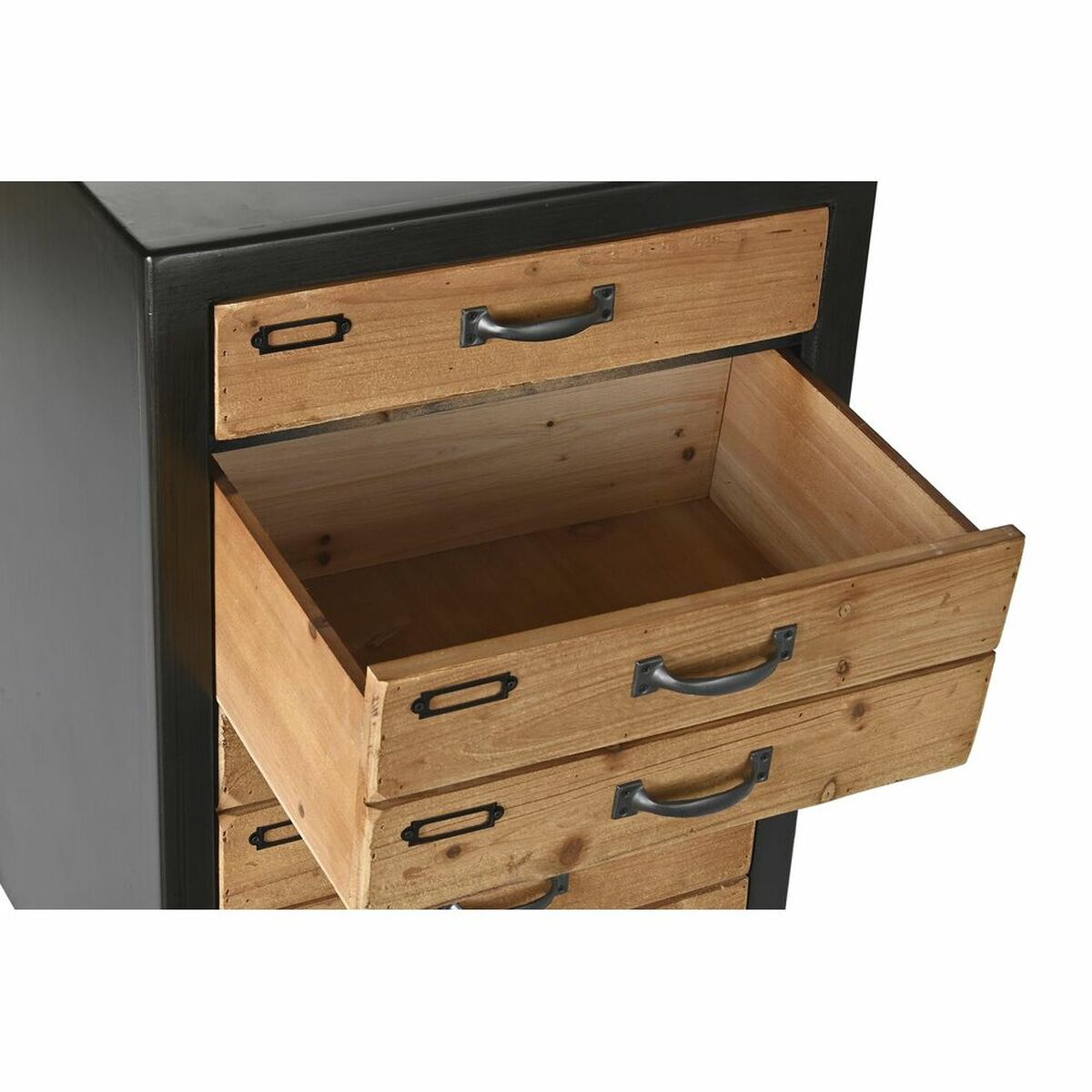 Chest of drawers DKD Home Decor Fir Natural Black Vintage (47 x 38 x - stylishhomedecor2024.com