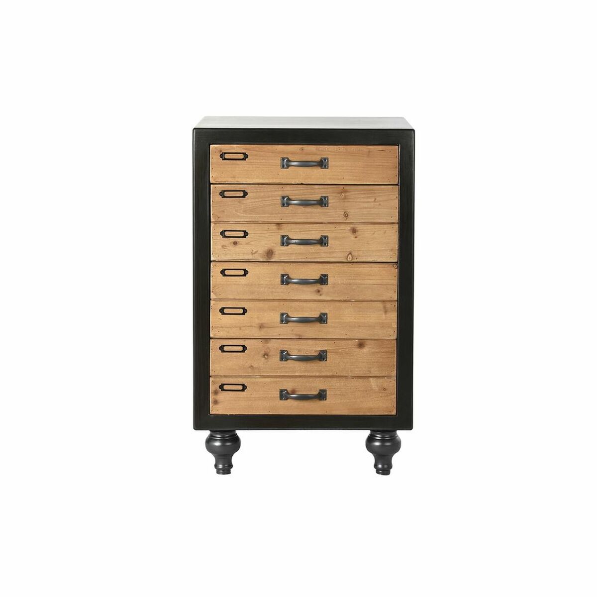 Chest of drawers DKD Home Decor Fir Natural Black Vintage (47 x 38 x - stylishhomedecor2024.com