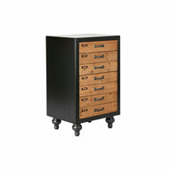 Chest of drawers DKD Home Decor Fir Natural Black Vintage (47 x 38 x - stylishhomedecor2024.com