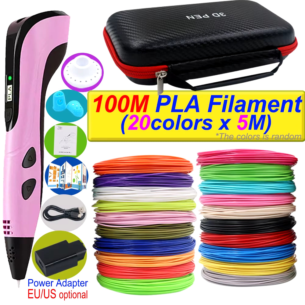 3D Printing Pen DIY Three-dimensional Painting Children Toys - stylishhomedecor2024.com