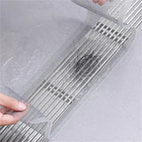 Cuttable Shower Drain Hair Catcher Self-Adhesive Floor Drain Stickers Disposable Mesh Bathroom Kitchen Sink Hair Filter