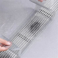Cuttable Shower Drain Hair Catcher Self-Adhesive Floor Drain Stickers Disposable Mesh Bathroom Kitchen Sink Hair Filter