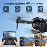 H16 Drone with Camera for Adults 4K, Foldable Drone for Beginners with Brushless Motor, Optical Flow Positioning, with 2 Batteries and Carrying Case - stylishhomedecor2024.com