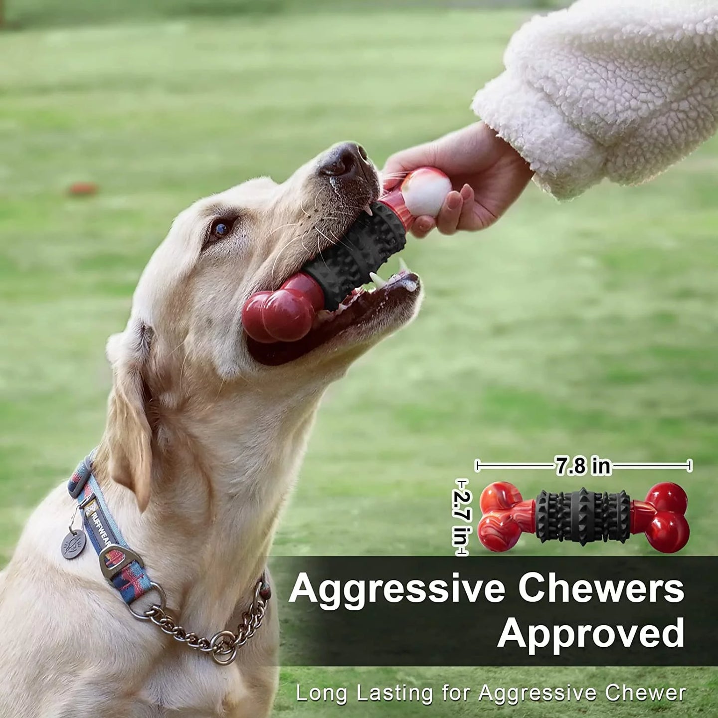 Dog Toys for Aggressive Chewers Bone Dog Toy Interactive Dog Toys for Large Dog Chew Toys for Aggressive Chewers,Dinosam Indestructible Dog Toy for Medium Large Dogs - stylishhomedecor2024.com