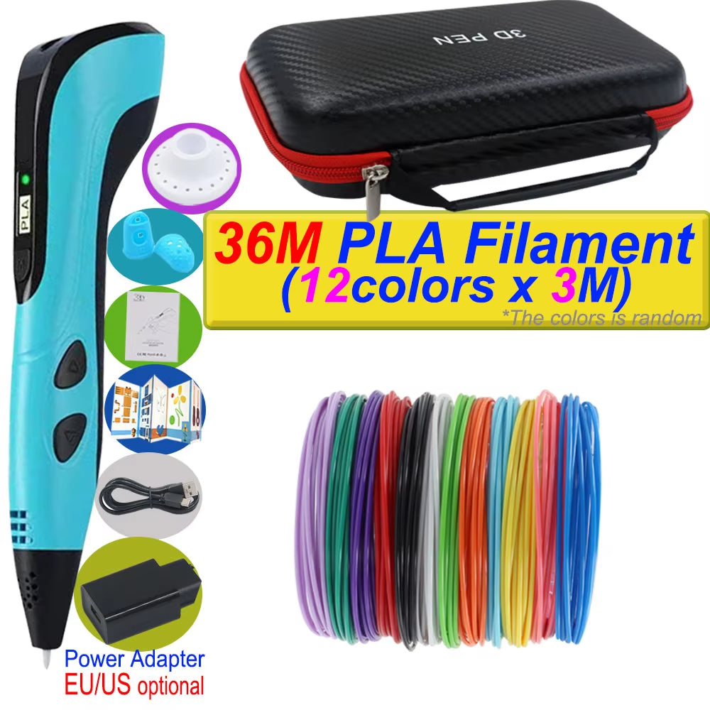 3D Printing Pen DIY Three-dimensional Painting Children Toys - stylishhomedecor2024.com