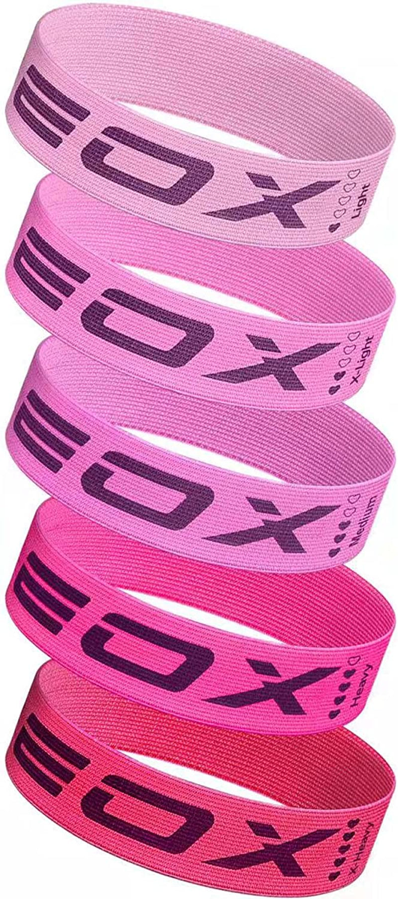 Exercise Resistance Fabric Loop Bands, Non-Slip Resistance Workout Bands for Legs & Butt and Glutes, 5 Resistance Levels Hip Training Bands - stylishhomedecor2024.com