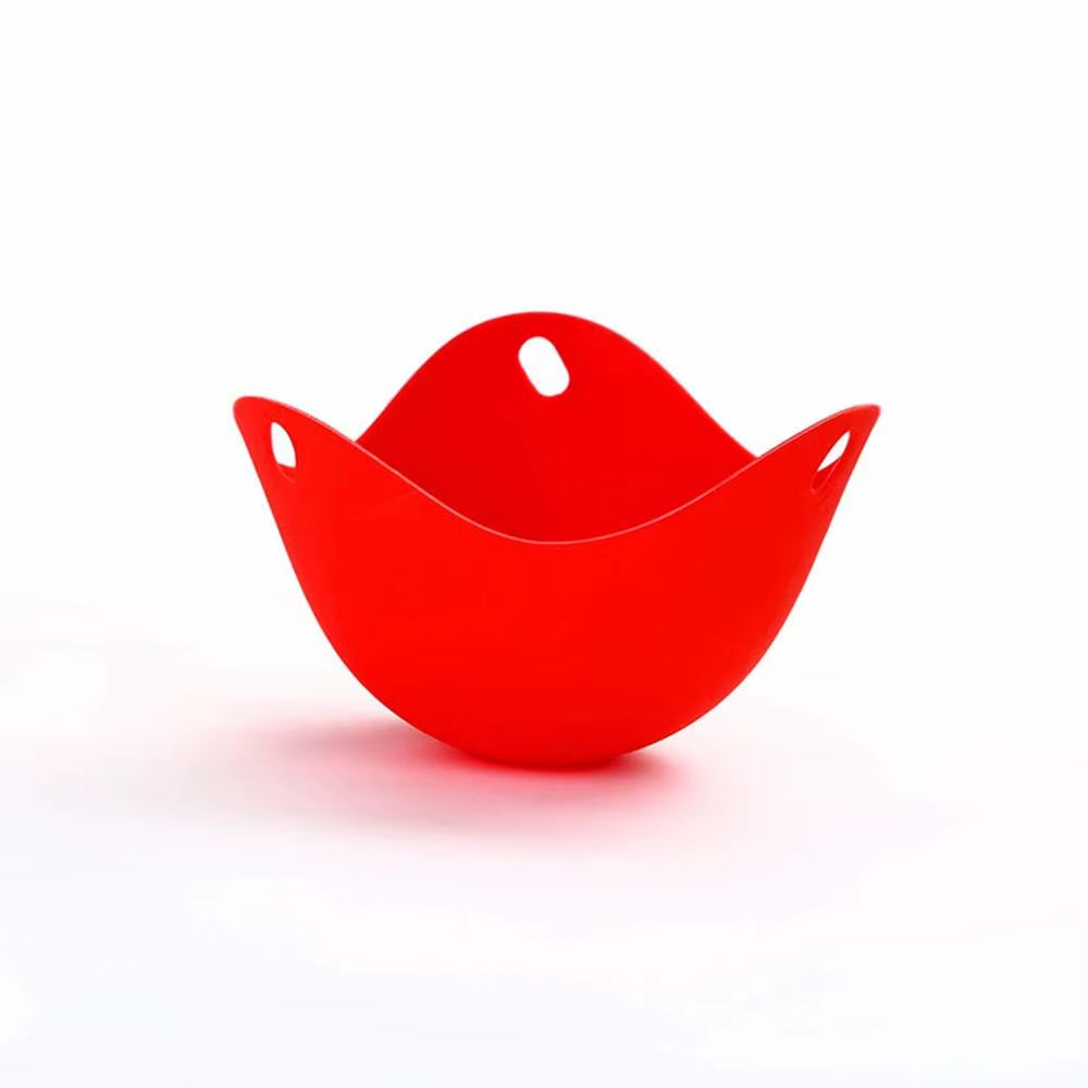 Egg Poachers High Temperature Resistant Silicone Egg Cooker Environmentally Silicone Steamed Egg Tray for Home Decor