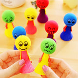 12Pcs Fun Bouncing Doll Games Kids Party Goodies Toys Birthday Gifts Souvenir Pinata Filler Kindergarten School Reward Toys Bag