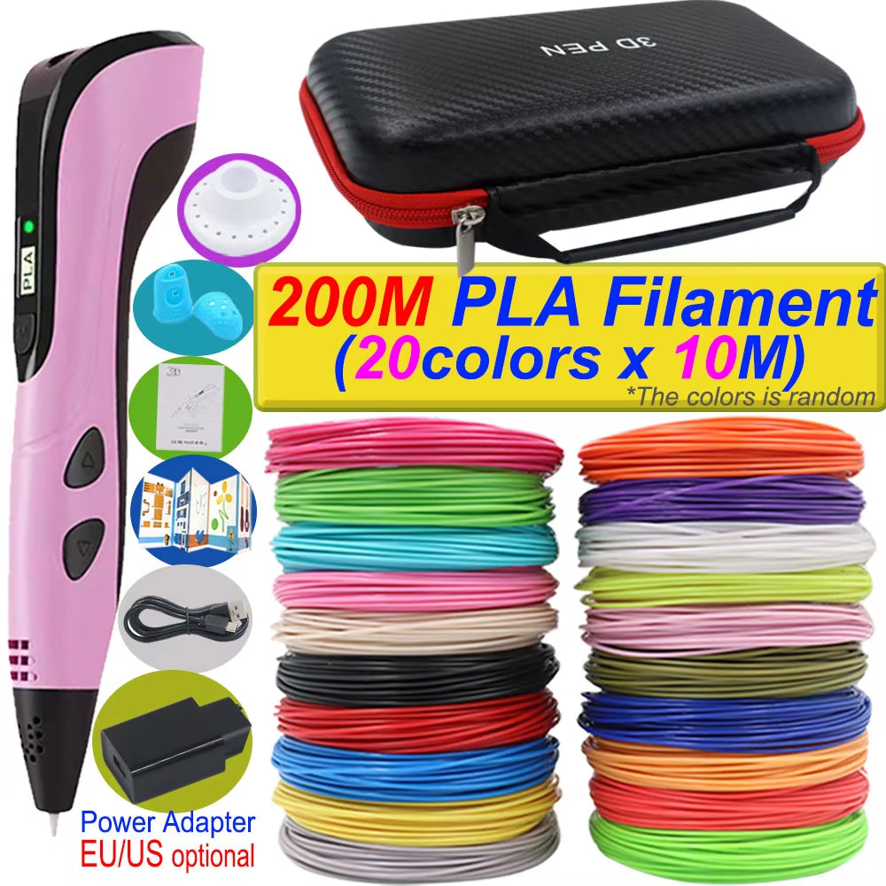 3D Printing Pen DIY Three-dimensional Painting Children Toys - stylishhomedecor2024.com