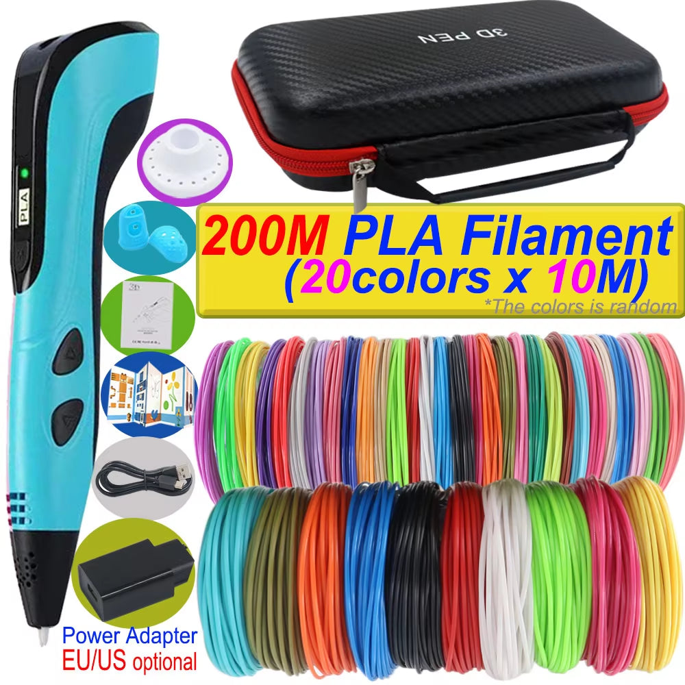 3D Printing Pen DIY Three-dimensional Painting Children Toys - stylishhomedecor2024.com