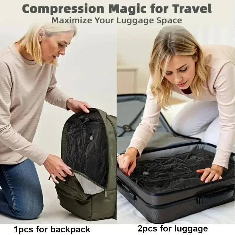 Bag compressed to 80% of original size