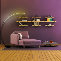 RGBW Modern Curve Floor Lamp | New Version - stylishhomedecor2024.com