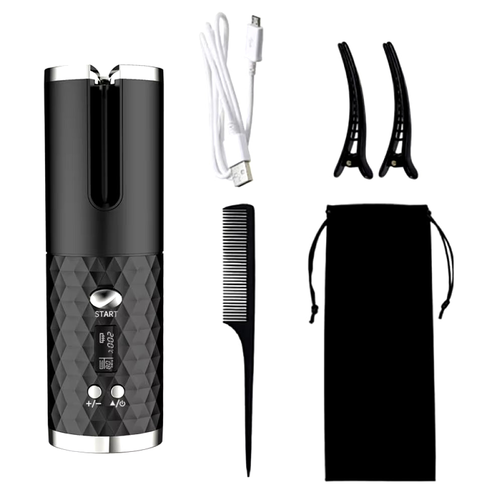 Charging the curling iron via USB