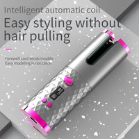 Close-up of LCD display on hair curler