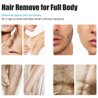 Compact wax heater for easy hair removal