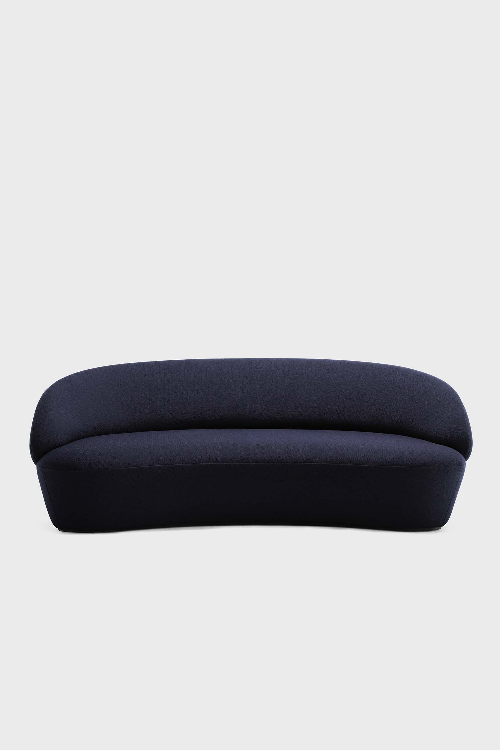 Contemporary green couch with Camira fabric