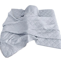 Cooling blanket paired with summer pillows