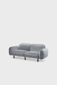 "Elegant bean bag sofa in neutral tones