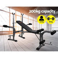 Everfit Weight Bench 8 in 1 Bench Press Adjustable Home Gym Station