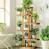 Indoor 6 Tier Wooden Plant Home Decor Stand - stylishhomedecor2024.com